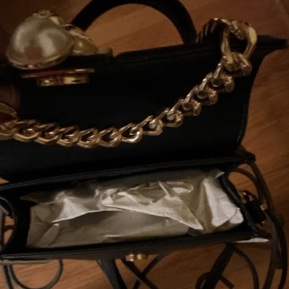 Aldo Purse (Black & Beige) - Picture 3 of 6
